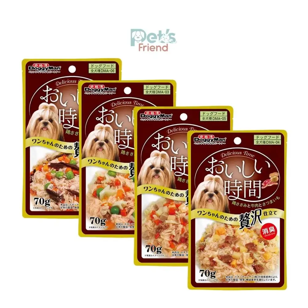 Pate Cho Chó DoggyMan Thịt Gà & Rau Củ Tươi 70g | Pet’s Friend